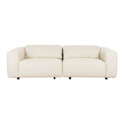 Zuiver 3-zits Bank 'Wings' Bouclé, kleur Naturel