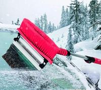 IWH IJskrabber / sneeuwbezem Uittrekbaar, Met sneeuwschuiver Zwart, Rood - thumbnail