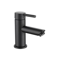 Wastafelkraan BWS | Colorato Ensy | Laag | Hendel Mat Zwart - thumbnail