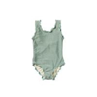 Salted Stories zomer badpak meisjes - groen - Glitter - thumbnail
