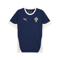 PUMA Portugal Trainingsshirt 2025-2026 Donkerblauw Gebroken Wit Geel - thumbnail