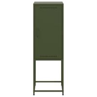 Hoge kast 36x39x107 cm staal olijfgroen - thumbnail