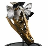 Decoratieve figuren DKD Home Decor Zwart Gouden Vlinders 17 x 17 x 26 cm - thumbnail