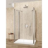 Douchecabine Lacus Giglio Evo Saloon 2 Klapdeuren Helder Glas Chroom (alle maten x2 zijwanden) - thumbnail