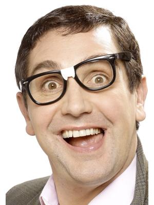Nerd bril met plakbandje