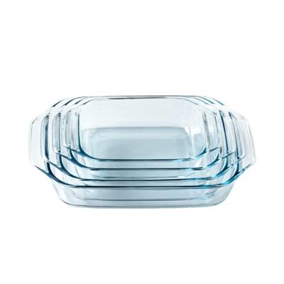 Set met ovenschalen Pyrex Transparant 4 Onderdelen