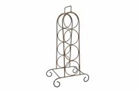 Wijnrek "Joris" messing metaal 44x20x13,5cm - thumbnail