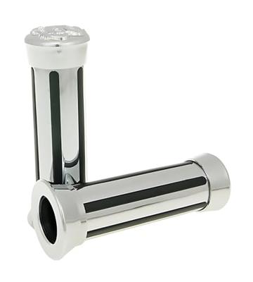 Vicma rubber handvat rubber grip chrome