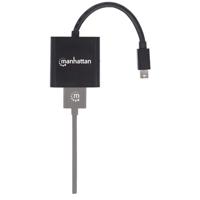 Manhattan 152570 Mini-displayport Adapter [1x Mini-DisplayPort stekker - 1x HDMI-bus] Zwart Afgeschermd, UL gecertificeerd 15.00 cm - thumbnail