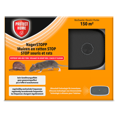 Ultrasonic muis en rat tegen muizen en ratten 150 m2 I Protect Home - Protect