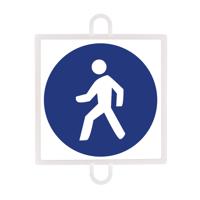 TRAFFIC SIGN OBLIGACION Nº 3 (PEDESTRIAN) - thumbnail