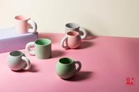 ONA Beker - Koffiemok - Lola - Rond - Groen - 330 ml - thumbnail