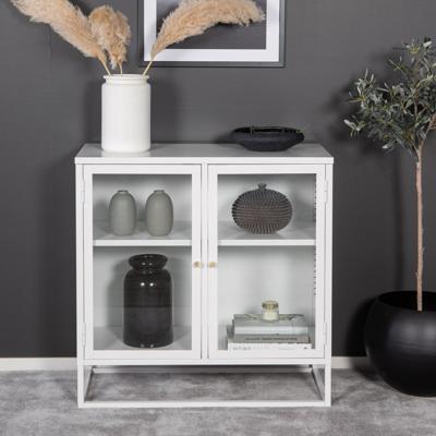 Nohr Vitrinekastje 'Shaune' 85 x 85cm, kleur Wit Nohr Vitrinekastje 'Shaune' 85 x 85cm, kleur Wit