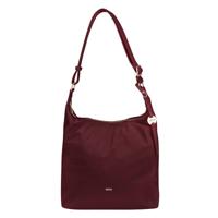 Dames schoudertas hobo nylon - aubergine - MŌSZ Kelly - thumbnail