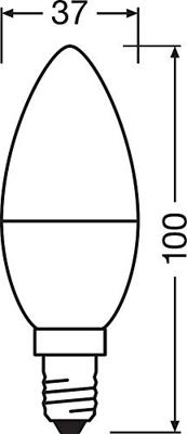 OSRAM HOMELIGHTING 4058075430976 LED-lamp Energielabel F (A - G) E14 Kaars 4.9 W = 40 W Neutraalwit (Ø x l) 37 mm x 99 mm 1 stuk(s) OSRAM HOMELIGHTING 4058075430976 LED-lamp Energielabel F (A - G) E14 Kaars 4.9 W = 40 W Neutraalwit (Ø x l) 37 mm x 99 mm 1 stuk(s)