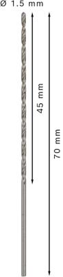 Bosch Accessoires Metaalboren HSS-G, DIN 340 1,5 x 45 x 70 mm 5st - 2608596808 Bosch Accessoires Metaalboren HSS-G, DIN 340 1,5 x 45 x 70 mm 5st - 2608596808