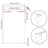 Rolgordijn verduisterend 120x150 cm stofbreedte 116,6 cm beige - thumbnail