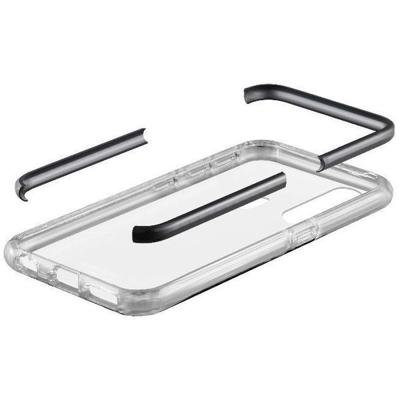 Cellularline Tetra Force Shock-Twist mobiele telefoon behuizingen Hoes Zwart, Doorschijnend