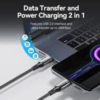 USB-kabel Vention CTKBH 2 m Zwart (1 Stuks) - thumbnail