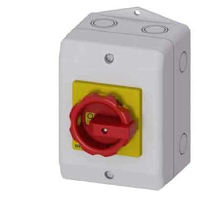 Lastscheidingsschakelaar Rood, Geel 3-polig 6 mm² 16 A 690 V/AC Siemens 3LD20640TB53 Lastscheidingsschakelaar Rood, Geel 3-polig 6 mm² 16 A 690 V/AC Siemens 3LD20640TB53