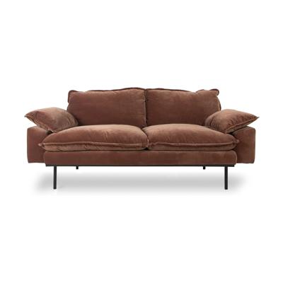 HKliving Retro bank 2-zits Royal Velvet Magnolia