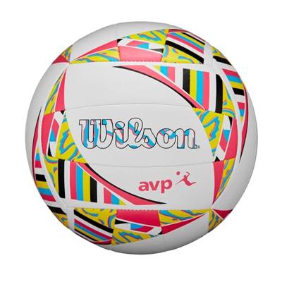 Beachvolleybal Wilson Avp Movement Vb New Geel Wit Rose TPU Beachvolleybal Wilson Avp Movement Vb New Geel Wit Rose TPU