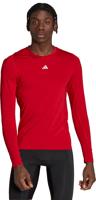 adidas TechFit Ondershirt Lange Mouwen Rood Grijs - thumbnail
