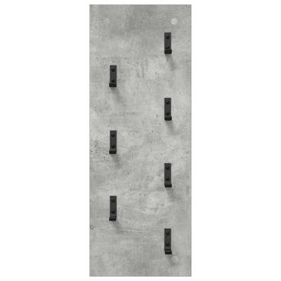 Wandgemonteerde kapstok Betongrijs 30 x 1.5 x 80 cm