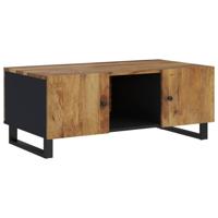 Salontafel 100x54x40 cm massief mangohout en bewerkt hout - thumbnail