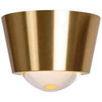 Lucide RIGON - Plafonnière - Ø 9 cm - LED - 1x7W 3000K - Mat Goud / Messing - thumbnail