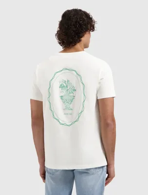 Pure Path Embroidered Vase T-Shirt Heren Gebroken Wit - Maat M - Kleur: Gebroken Wit | Soccerfanshop Pure Path Embroidered Vase T-Shirt Heren Gebroken Wit - Maat M - Kleur: Gebroken Wit | Soccerfanshop