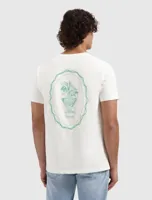 Pure Path Embroidered Vase T-Shirt Heren Gebroken Wit - Maat M - Kleur: Gebroken Wit | Soccerfanshop - thumbnail