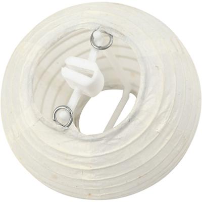 Creativ Company Papieren lamp, rond, d 7,5 cm, wit, 10 stuk/ 1 doos - thumbnail