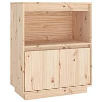 Dressoir 60x34x75 cm massief grenenhout - thumbnail