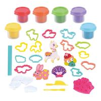 Playgo boerderijdieren kleiset - 6 kleipotjes - thumbnail