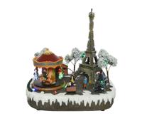 Lumineo Kerstdorp Panorama Parijs 29 x 24 x 30 cm - thumbnail