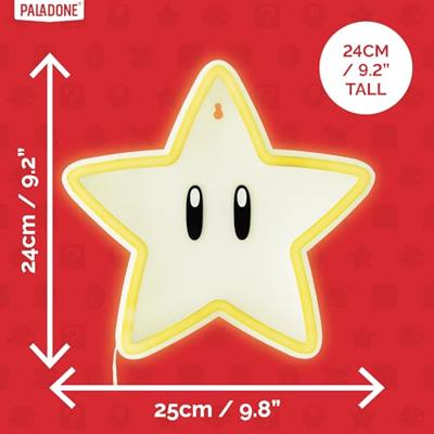 Super Mario LED Wall Neon Lamp - Super Star
