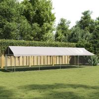 Hondenkennel voor buiten met dak 600x200x150 cm - thumbnail