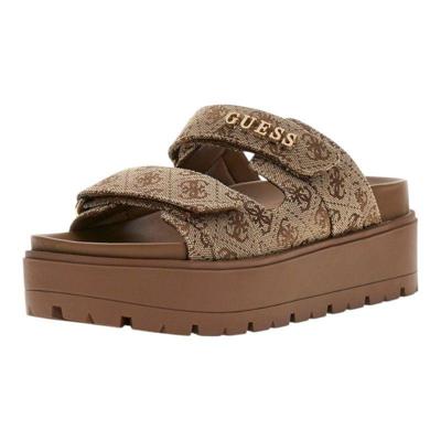 Guess Faxon 2 Sandalen Dames Beige - Maat 38 - Kleur: Beige | Soccerfanshop