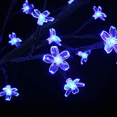 VidaXL Kerstboom 2000 led's blauw licht kersenbloesem 500 cm