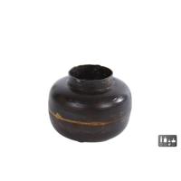 Theelichthouder Hidde metaal bruin 8 cm | 12 stuks - thumbnail