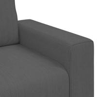 Loveseat bank 120 cm corduroy stof donkergrijs - thumbnail