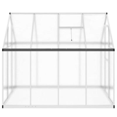 Tuinkas met basisframe 224x169x195 cm aluminium zilverkleurig - thumbnail