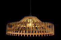 Plafondlamp DKD Home Decor 61 x 61 x 23 cm 61 x 61 x 31 cm Bruin Bamboe 50 W - thumbnail