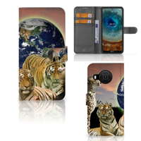 Nokia X10 | Nokia X20 | Telefoonhoesje | Met pasjeshouder | Roofdieren - thumbnail