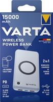 Varta 57908 Powerbank 15000 mAh Quick Charge 3.0, USB PD, Qi Wireless Charging LiPo Wireless Charging, USB-C (met Power Delivery) Wit Statusweergave - thumbnail