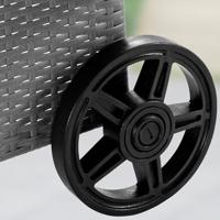 Ligbed Grijs/Antraciet Kunststof 193x90x43cm - thumbnail