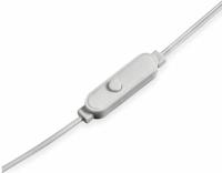 Thomson EAR3005GY stereo hoofdtelefoon met microfoon, siliconen, grijs - thumbnail