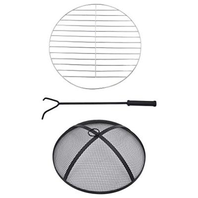 VidaXL Vuurtafel mozaïek 68 cm keramiek terracottakleurig en wit