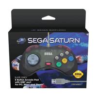 Retro-Bit - SEGA Saturn USB Controller (Slate Grey) - thumbnail